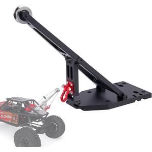 1/10 Scale Aluminium Truck/Tow Truck Crane Arm Kit, 1/10 RC Capra Truck and Tow Build Kit Updates, for 1/10 RC Crawler Axial Capra 1.9UTB Trail Buggy Upgrade Parts (Black)