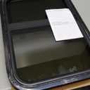 Horizontal RV Window, 21" W x 14" H Tinted Sliding RV Window with Net Screen and Trim Ring, Suitable for 15/16" or 1-3/8" and Slightly Thicker Up to 1/16" Walls, DOT Approved