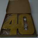 Usongshine Happy 40th Birthday Decorations Anniversary Decorations 40th Centerpiece Table Decorations for Men Women(30 * 30 * 3cm)