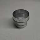 PATIKIL 6 Inch to 5 Inch Duct Reducer, Galvanized Steel Round Air Duct Reducer Crimped Pipe Increaser Adapter Connector Fitting Coupling for HVAC, Ventilation Systems