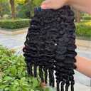 Lemoda Burmese Curly Bundles Human Hair 14 14 14 Inch 3 Bundles 100% Unprocessed 15A Virgin Raw Burmese Curly Bundle with Spiral Curls End Real Human Hair Extensions Quick Weave Natural Black