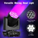 BETOPPER LM0740 Moving Head Light 7x40W RGBW Beam/Wash/Zoom/CTO Effect Bee Eye LED Stage Lighting Spot Lights with Sound Activated for DJs, Bars, Christmas, and Home Party Lighting,2 Packs