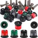 Honoson 16 Pcs Variable Arc Nozzle Radius High Efficiency Replacement Pop up Sprinkler Heads Compatible with RainBird, Hunter, Orbit Pop-up Sprinklers (Red, Green, Black, Gray, 10/12/15/17 Van)