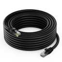 Maximm Cat 6 Ethernet Cable - 25 ft High-Speed LAN, Internet, Patch, and Network Cable - UTP, 10Gbps, 550MHz Ethernet Cord - Black