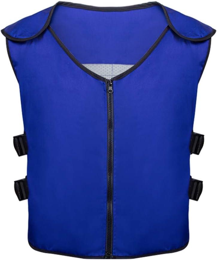 Summer Cooling Vest with 20 PCS Reusable Ice packs for Mascot,Teens,Men,Women, Fishing,Cycling,Running,Gardening (Blue, M)