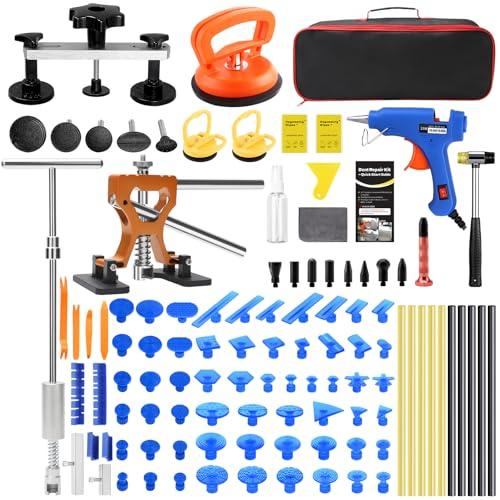 VEXTRO Paintless Dent Repair Kit, Dent Puller kit,Dent Removal Tools with Metal Dent Lifter, Bridge Puller, Slide Hammer T-Bar, PDR Kit for Car Dent Repair, Auto Body Dent Puller, Hail Damage Removal