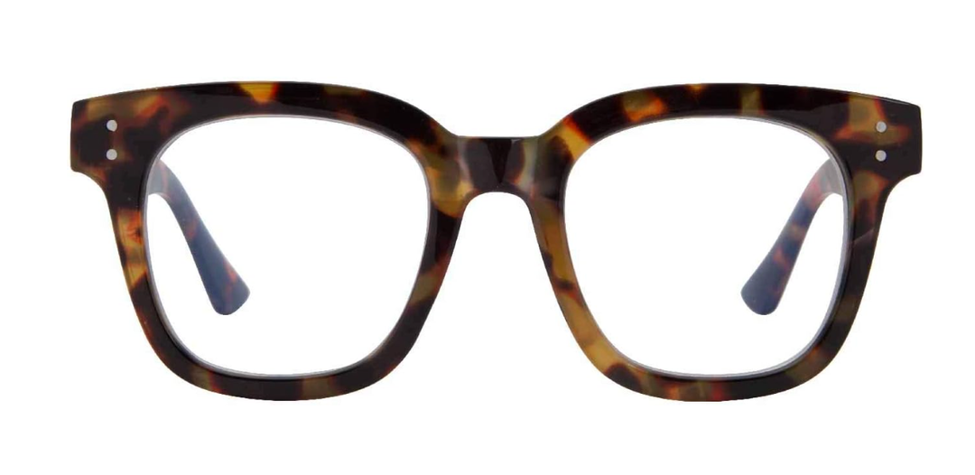 Madison Avenue Women Blue Light Glasses,Oversize Blue Light Blocker for Women, Anti Eyestrain & UV Protection Computer Eyeglasses Hanna (Tortoiseshell)