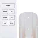 Replacement Remote Control for GE Air Conditioner WJ26X27734,WJ26X22864,WJ26X23870,WJ26X23973,WJ26X25653,WJ26X26297,QHNE06AAQ1,QHNE06AAQ3,QHNE06AAW1,QHNG10AAQ1,with Holder