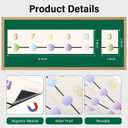 29 Pieces Pastel Magnetic Number Line Bulletin Board Border for Classroom Wall Decoration, -20 to 120 Math Posters Learning Supplies for Back to School