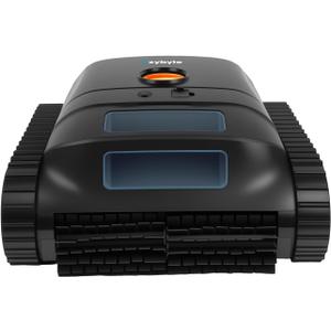 Cordless Robotic Pool Vacuum Cleaner, Intelligent Route Planning, Wall & Waterline Climbing, 90-Min Runtime, for Above Ground/Inground Pools up to 1614 sq. ft, APP Support,Orange