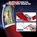 3-Pack Red [3.3FT+6.6FT+10FT] 60W USB C to USB C Cable, Type C Fast Charging Cable for iPhone Air 17 16e 16 15 Pro Plus Pro Maxfor Galaxy S25, for iPad Pro/Air/mini, for MacBook Pro/Air and More