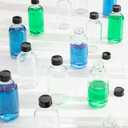 Youngever 16 Pack Empty Glass Bottles with Lids, Refillable Container for Essential Oils, Vanilla Extract and More (2 Ounce)