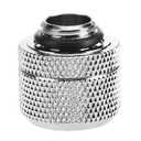 dracaena.io 6 Pack G1/4" Thread to 3/8" ID, 1/2" OD Compression Fitting for Soft Tubing, Soft Tube Connectors for Computer Water Cooling System, Silver