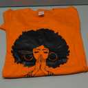 Black History Shirts Awareness Shirts Plus Size Tops for Women Afro American Natural Hair Vintage Melanin Tees, Medium