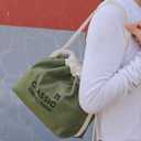 CLASSIC Insulated Drawstring Lunch Bag - Expandable Thermal Tote with Adjustable Strap for Office & Commute