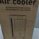 Portable Evaporative Air Cooler, Quiet Windowless Swamp Cooler with 4 Ice Packs, 2 Gallon Water Tank, Remote Control, 4 Modes & 3 Speeds, Oscillating Cooling Fan for Bedroom, Living Room and Office