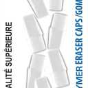 Pentel Hi-Polymer White Cap Erasers, Pack of 10 (ZEH02BP10)