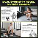 AboveGenius 45 lb Barbell Weight Set, Adjustable Workout Bar