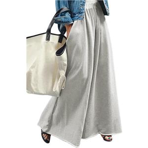 RoseSeek Women's Wide Leg Sweatpants High Elastic Waist Flowy Palazzo Pants Loose Baggy Pants Bottoms (Gray, S)