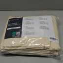 LuxClub 4 PC Queen Sheet Set, Queen Size, Deep Pockets 18" Wrinkle Free Cooling Bed Sheets Machine Washable Hotel Bedding Silky Soft - Cream Queen