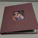 Spbapr Large Photo Album Self Adhesive  3x5 4x6 5x7 8x10 Pictures Magnetic Scrapbook 40 Blank Pages Linen Cover DIY Album with A Metal Pen, Size: 11''x10.6''