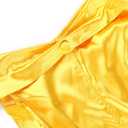 JerrisApparel Women's Princess Costume Halloween Party Dress (14, Yellow)