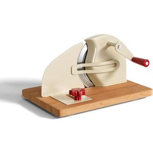 Adjustable Bread Slicer Homemade Sourdough Bread Cutter with Scale Line, Bottom Suction Cup, with Clip and Plate (White)