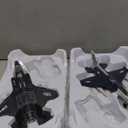 Double Fighter Jet Toy, F35 & F16 Diecast Planes with Lights & Sounds, Pull Back Military Airplane Toy Gift for Toddler,Kids, Boys