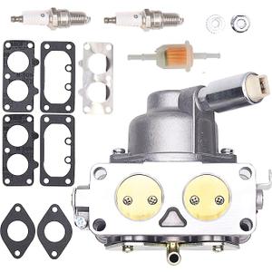 NENKUTEN Carburetor 791230 405777 Carb for V-Twin 4 Cycle 20HP 21HP 23HP 24HP 25HP Vertical Engines Manual Choke LA120 LA130 LA135 with Gasket Replace 799230 699709 499804 MIA10632