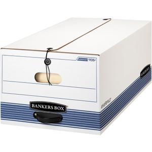 Bankers Box 12-Pack String & Button Medium-Duty File Box, Legal, FastFold