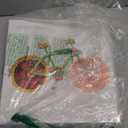 PoGoXiPoYo 3 Panel Kitchen Canvas Wall Art Creative Funny Colorful Vegetable Fruit Bicycle Bike Pictures Wall Decor Food Wall Painting for Dining Room Restaurant Living Room Home 12 x 12inch x 3pcs