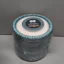 JOLLY PARTY Paper Plates Disposable, 360 Count 8.37 inch Dinner Plates, Soak Proof, Cut Proof for Everyday Use, Diamond Pattern Rim Design (Green Blue-360pack)