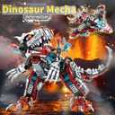 BDXEJV STEM 2 in 1 Dinosaurs Building Kits 422PCS, Compatible with Normal Dinosaurs Bricks, Toys for Kids Age 6-10 Year Old, Educational Building Sets Best Gifts for Boy 6-10