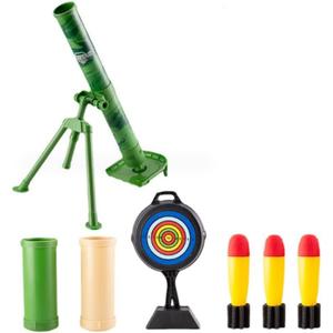 Children's Mortar Plastic Toys, Boy Launcher Toys, Gifts for Children Over Three Years Old (Color : Yellow)