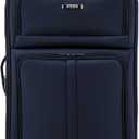 U.S. Traveler Anzio Softside Expandable Luggage with Spinner Wheels, Navy, 30-Inch Large