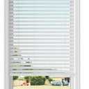 Lumino 2.5" Faux Wood Blinds, 51.5" W x 48" L White