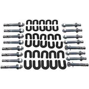 maXpeedingrods 46 Pcs Car Lift install Kit 16 Pack 5-1/2" x 3/4" Wedge Anchor Bolts + 30 Pack Shim Kit
