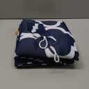 Melodieux Moroccan Patio Curtain for Extra Wide Window, Room Divider Blackout Grommet Drape for Sliding Glass Door, 100" W x 96" L, Navy Blue (1 Panel)