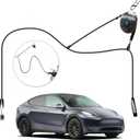 EV Charger Retractable Cord Reel, Overhead EV Charging Cable Organizer for Garage, 6.6 ft Reach, Ceiling or Wall Mount, Compatible with Tesla NACS & Most J1772 Cables