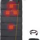 Heated Sleeping Bag - 5pcs Multi USB Power Support Heating Pads, Operated with Battery Power Bank or Other USB Supplies, Portable Compact Envelope Style Bag