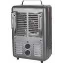 MILK HOUSE UTILITY HEATER, METAL GREY