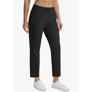 Seamaid Women's Golf Pants with Pockets 7/8 Stretch Ankle Travel Pants for Athletic Casual Size M