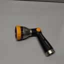 FANHAO Garden Hose Nozzle, 100% Heavy Duty Metal Spray Nozzle with Thumb Control, High Pressure Water Nozzle with 8 Adjustable Spray Patterns for Watering Plants, Washing Cars and Showering Pets