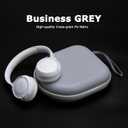 Ginsco Universal Headphone Case Compatible with JBL Tune 510BT 720BT, Sony WH-CH 720N/WH-CH520, with Bose/JBL/Soundcore Life Q20i Q30/BERIBES/TOZO/KVIDIO etc. Waterproof Carrying Case (Gray White)