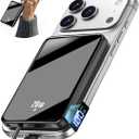 golioklsy Portable Charger Power Bank, 10000mAh Phone Charger with Built-in Cable, 20W PD Fast Charging, Slim Battery Pack with LED Display, Travel Essential for iPhone 17/16/15/14 All Series, Black