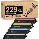 TN229XL Toner Cartridge Compatible Replacement for Brother TN229XL TN-229XL TN229 XL to use with MFC-L3780CDW MFC-L3720CDW HL-L3280CDW HL-L3220CDW MFC-L3765CDW HL-L3300CDW HL-L3295CDW Printer (4-Pack)