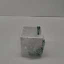 White Tissue Box Cover - Modern Tissue Holder, Lacquer High Gloss Finish & Rounded Edges - Cube Square Box. Bathroom, Desks, Kitchen Countertop, Dressers - Wont Move When You Pull a Tissue!