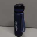 AQUAPHOR City Filtered Water Bottle in Tritan BPA-free - Portable with Integrated Water Purifying Filter 500 ml - Navy (16.9 Ounces)