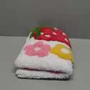 Anybar White Bathroom Rug Cute Strawberry Bath Mat Coloful Bathroom Decor, Funny Flower Rugs Non Slip Floor Mat, Machine Washable Bath Rug Soft Microfiber Carpet for Shower, Tub (18x25 inch)