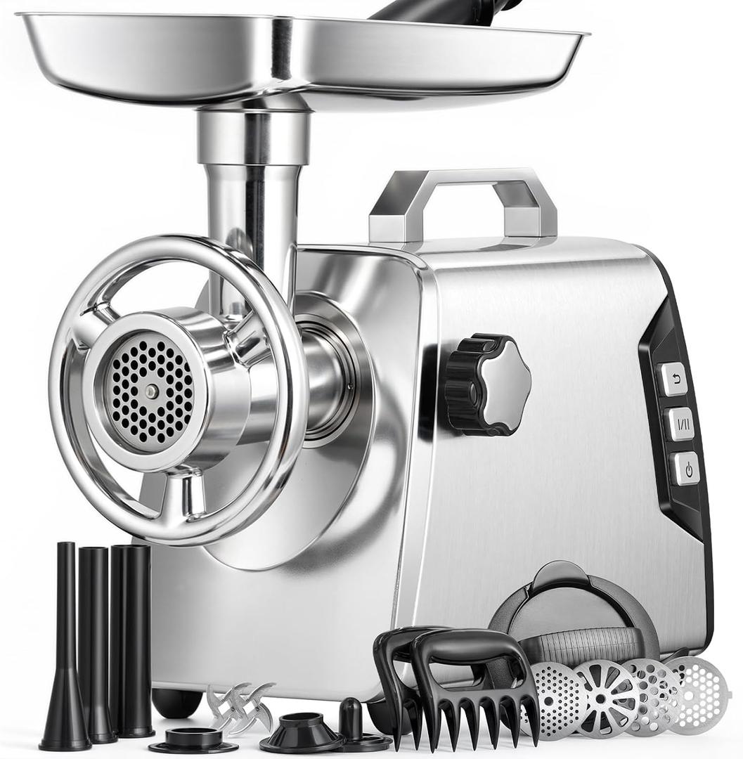 AAOBOSI #12 Heavy Duty Meat Grinder, 3000W, Built for Hunting & Wild Game